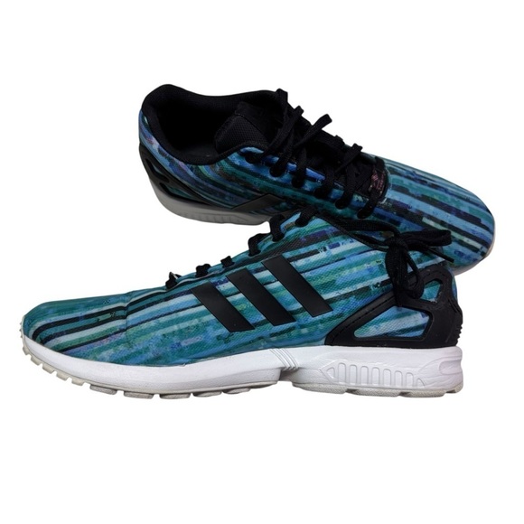 Adidas Torsion Light Blue Strips Running Shoes Size 13 - Picture 6 of 9